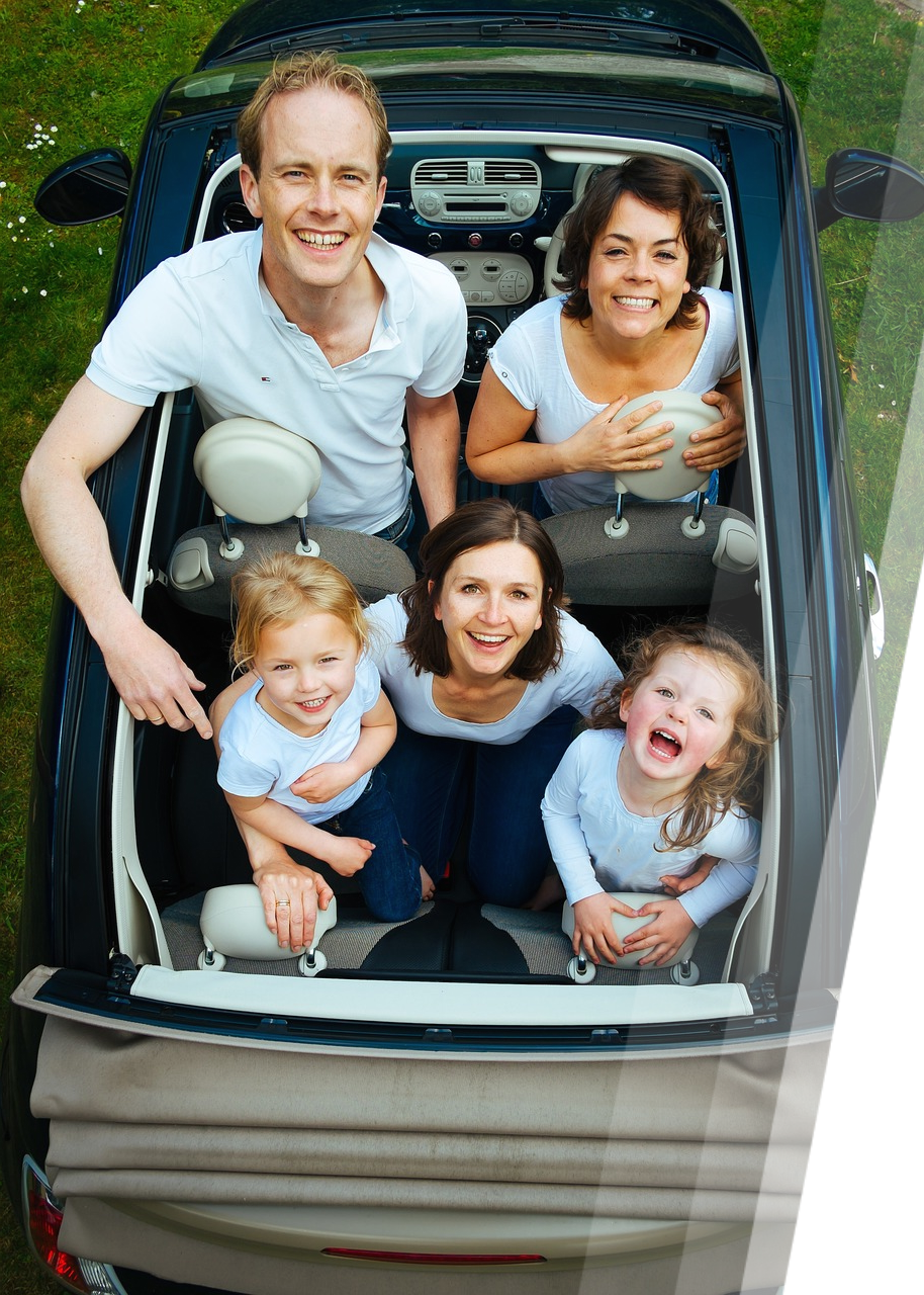 Family in Car Rent NSP