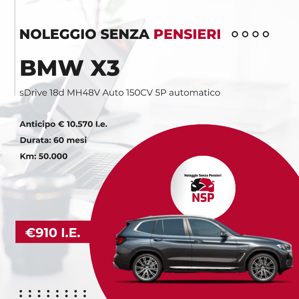 BMW X3 Noleggio Senza Pensieri